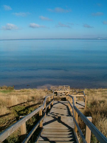 Stairs down to Port Phillip Bay from Edge Water Dr.