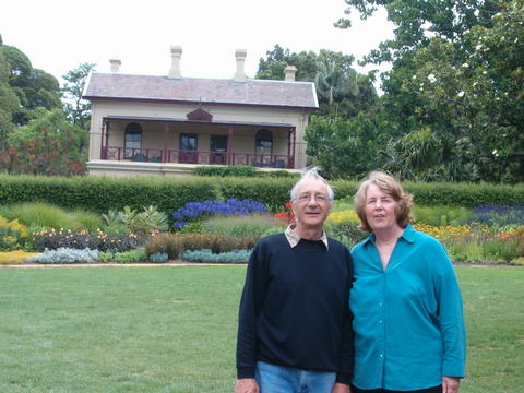Barrie and Joy in Botantical Garden Melbourne